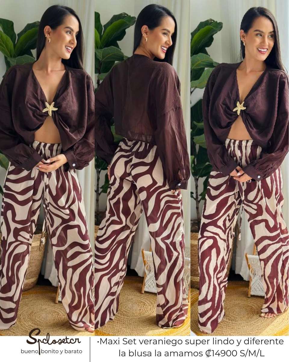 Maxi Set veraniego super lindo y diferente la blusa la amamos