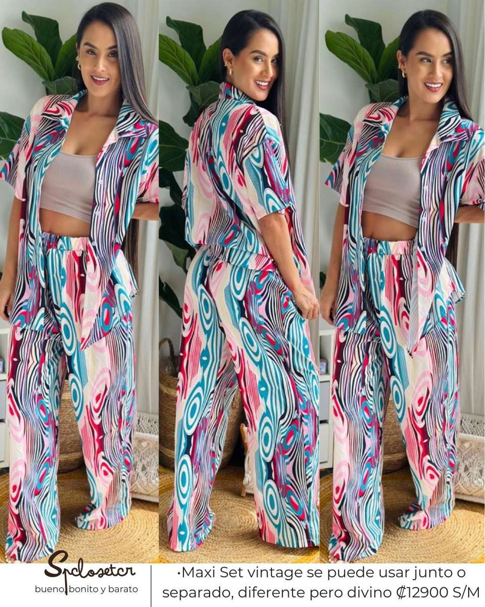 Maxi Set vintage se puede usar junto o separado, diferente pero divino