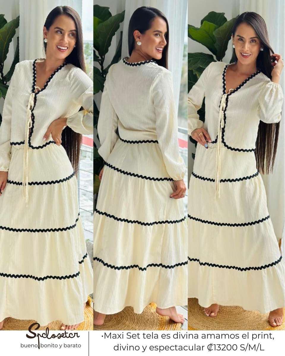 Maxi Set tela es divina amamos el print, divino y espectacular