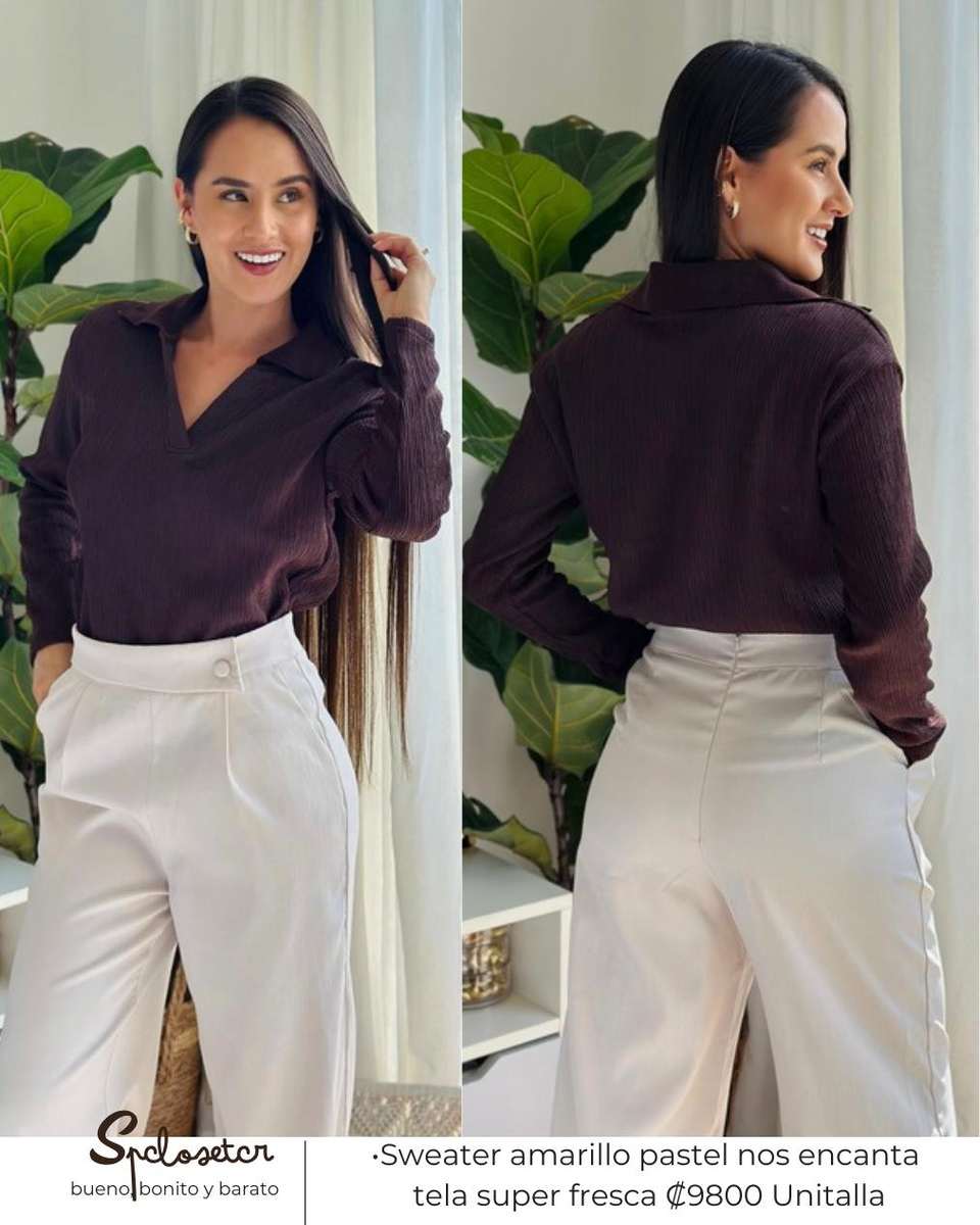 Sweater amarillo pastel nos encanta tela super fresca