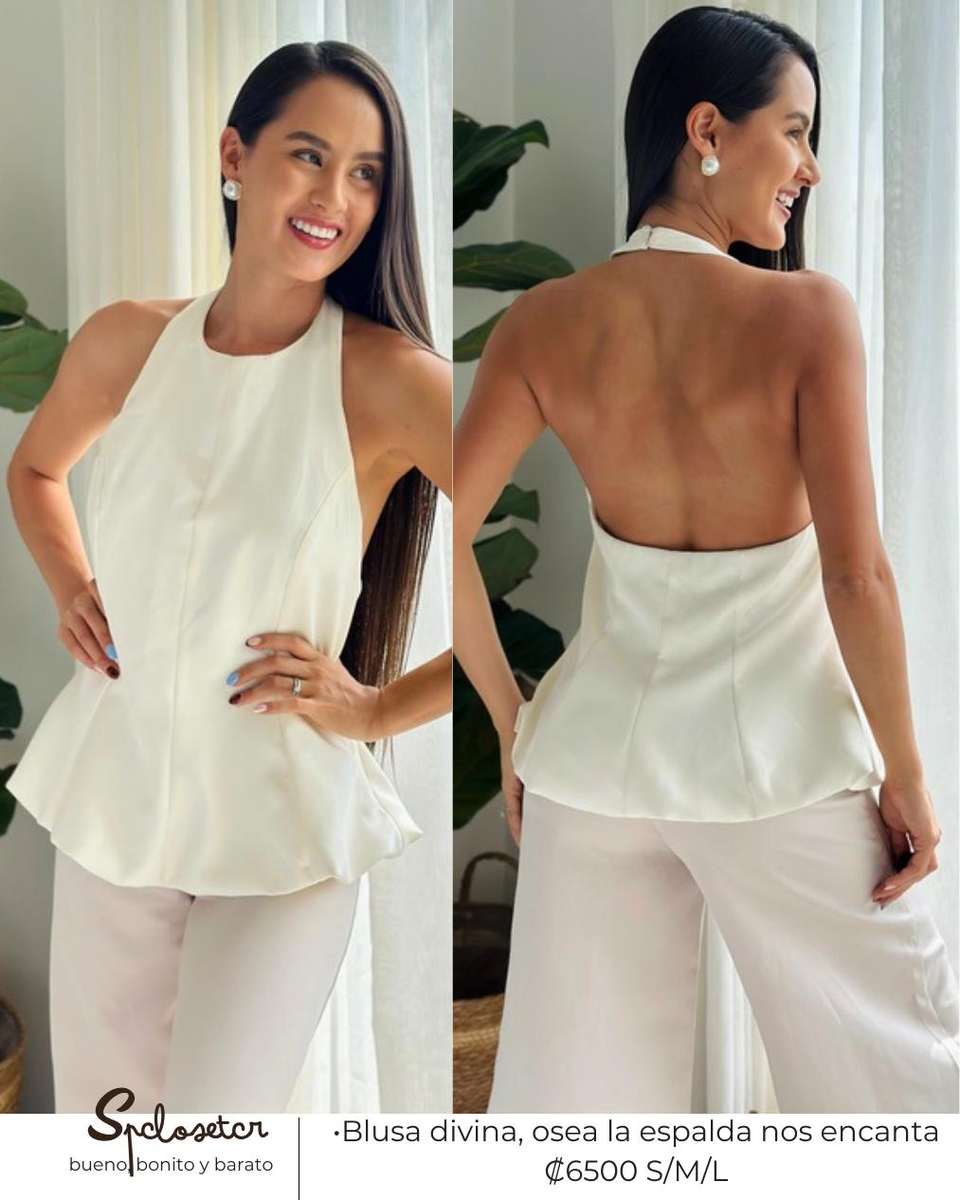 Blusa divina, osea la espalda nos encanta